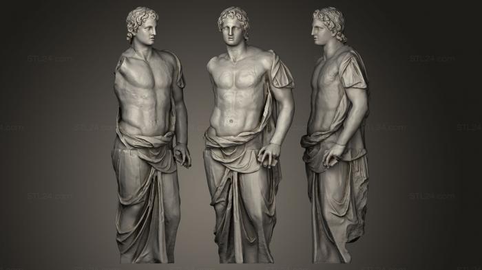 Статуи античные и исторические (Александр Великий, STKA_0007) 3D модель для ЧПУ станка